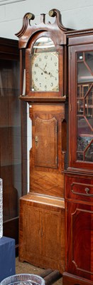 Lot 1475 - An Oak and Mahogany Eight Day Painted Dial...
