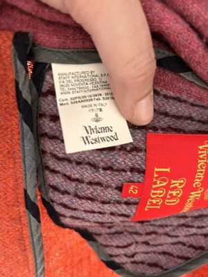 Lot 2018 - Vivienne Westwood Red Label Pink and Red Wool...