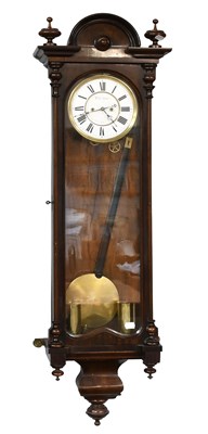 Lot 1351 - A Vienna Double Weight Driven Striking Wall...