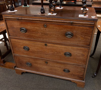 Lot 1388 - A George III Mahogany Chest of Drawers,...