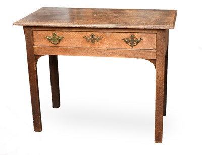 Lot 1390 - An 18th Century Oak Lowboy, fitted with a...