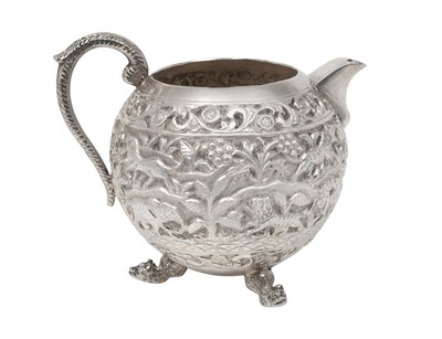 Lot 2076 - An Indian Silver Cream-Jug