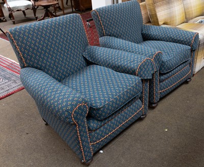 Lot 1404 - A Pair of Early 20th Century Armchairs, with...