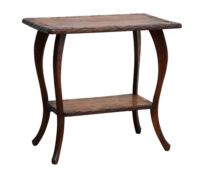 Lot 718 - A Japanese Arts & Crafts Two-Tier Rectangular...