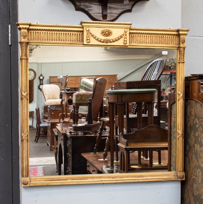 Lot 1464 - An Empire-Style Gilt Framed Mirror, the...