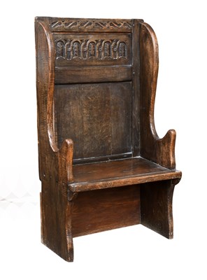 Lot 1534 - A 17th Century Style Carved Oak Single Seat...