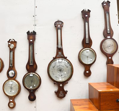 Lot 1521 - A 12" Dial Rosewood Mother of Pearl Inlaid...