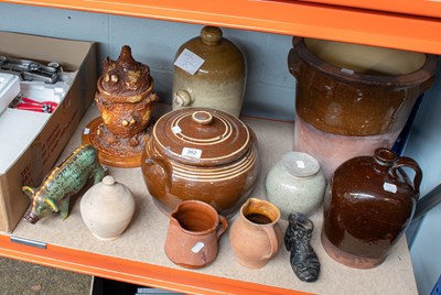 Lot 362 - A Collection of Country Pottery, 19th century...