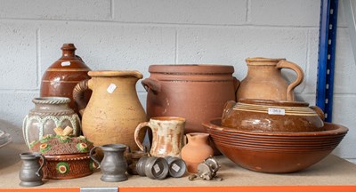 Lot 363 - A Small Collection of Country Pottery,...