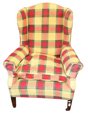 Lot 1529 - A 19th Century Mahogany Framed Wing Chair