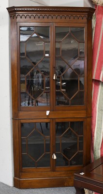 Lot 1526 - A 19th Century Mahogany Free-Standing Glazed...