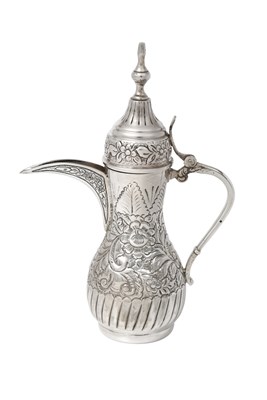 Lot 2063 - An Egyptian Silver Dallah Coffee-Pot