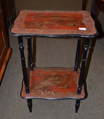 Lot 678 - Two tier lacquer table