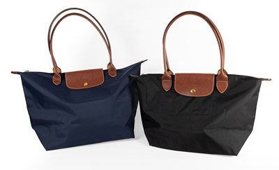Lot Two Longchamp Le Pliage 'Shopping' Totes, to...