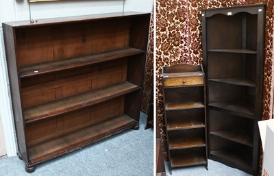 Lot 1519 - An Open Bookcase, 122cm by 24cm by 117cm,...