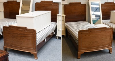 Lot 1516 - A Pair of Mahogany Single Beds, 92cm by 200cm...