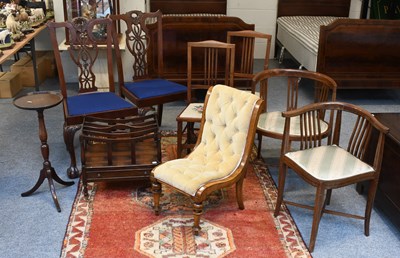 Lot 1513 - An Assortment of Chairs, including a pair of...