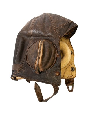 Lot 213 - A Second World War RAF Type B Leather Flying...