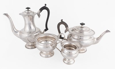 Lot 186 - A Four-Piece George V Silver Tea and...