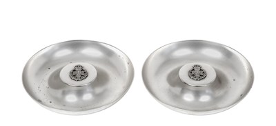 Lot 2181 - A Pair of Elizabeth II Silver Ashtrays