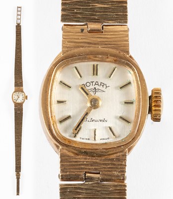 Lot 144 - A Lady's 9 Carat Gold Wristwatch, signed...
