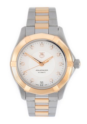 Lot 2375 - Tag Heuer: A Lady's Steel and Gold Automatic...