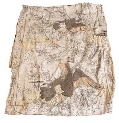 Lot 361 - Late 19th Century Japanese Embroidered Panel,...