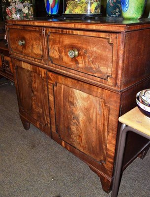 Lot 719 - Mahogany secretaire cupboard