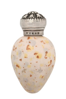 Lot 2053 - A Victorian Silver-Mounted Pottery Novelty Scent-Bottle