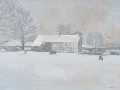 Lot 503 - Brian Alderman (b.1954) "The Snowstorm" Signed,...