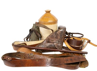 Lot 160 - Militaria, including a Second World War brown...