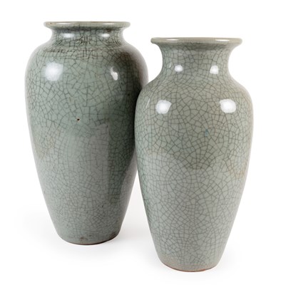 Lot 6 - A Korean Celadon-Glazed Vase, late 19th/20th...