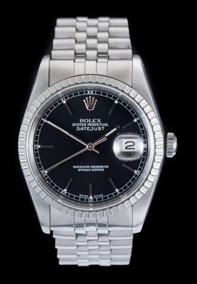 Lot 2367 - Rolex: A Stainless Steel Automatic Calendar...