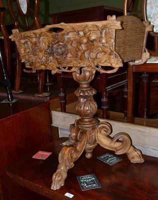 Lot 771 - Continental style heavily carved planter on pedestal base