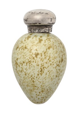 Lot 2050 - A Victorian Silver-Mounted Pottery Novelty Scent-Bottle