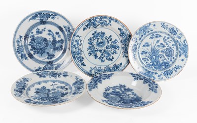 Lot 20 - An English Delft Soup Plate, circa 1760,...