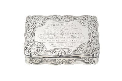 Lot 2047 - A Victorian Silver Snuff-Box