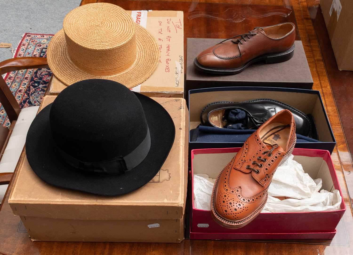 Lot 1041 - A Pair of Mens Tricker's Brown Leather Brogues,...