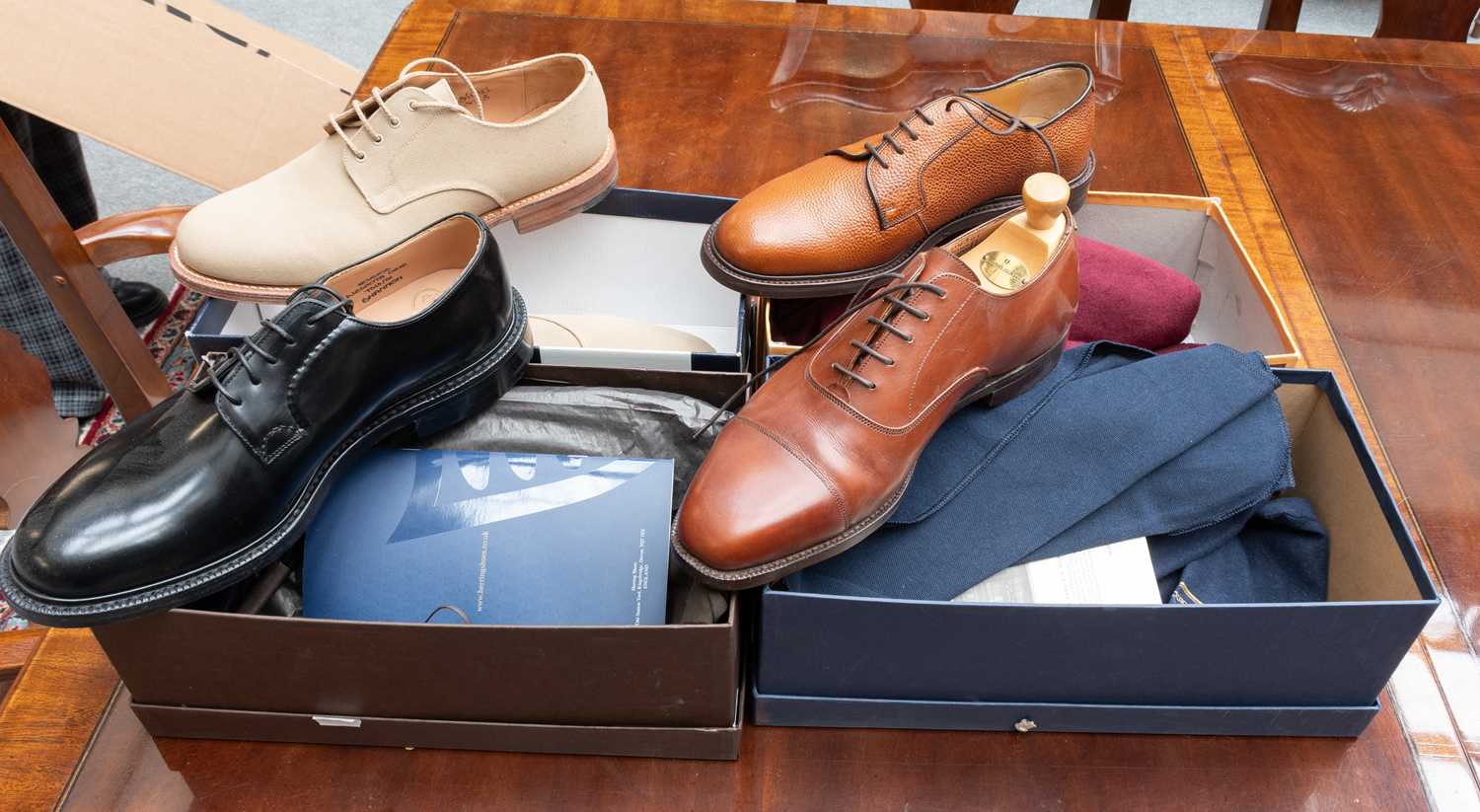 Lot 1042 - A Pair of Mens Tricker's Brown Leather shoes,...