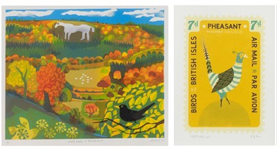 Lot Carrie Ackroyd (b. 1953) "White Horse &...