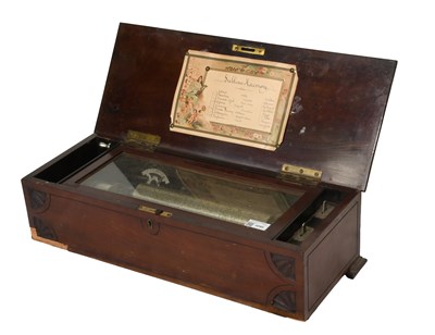 Lot 3099 - An Unusual 'Sublime Harmony' Musical Box Playing Eight Airs, By P.V.F