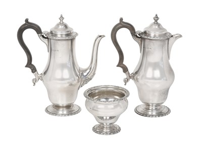 Lot 2152 - A Three-Piece George V Silver Coffee-Service