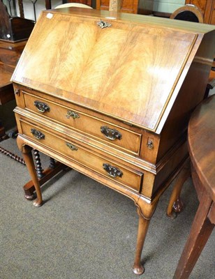 Lot 800 - Small walnut bureau