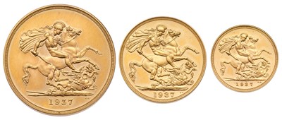 Lot George VI, 'Coronation' Partial Gold Proof Set...