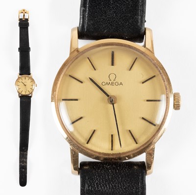 Lot 178 - A Lady's 9 Carat Gold Wristwatch, signed Omega,...