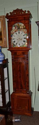 Lot 809 - A mahogany longcase clock by J Telford of Coatbridge and Motherwell