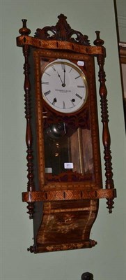 Lot 811 - An American drop dial wall clock