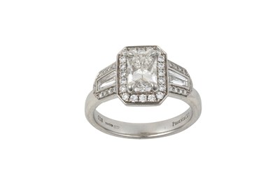 Lot 2220 - A Platinum Diamond Ring the Phoenix cut...