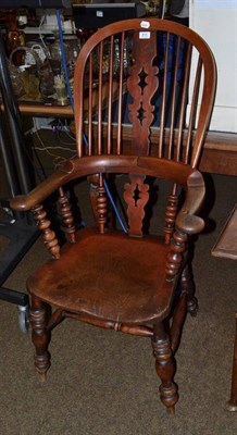 Lot 815 - Windsor kitchen armchair