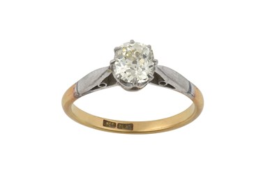 Lot 2357 - A Diamond Solitaire Ring the old cut diamond...